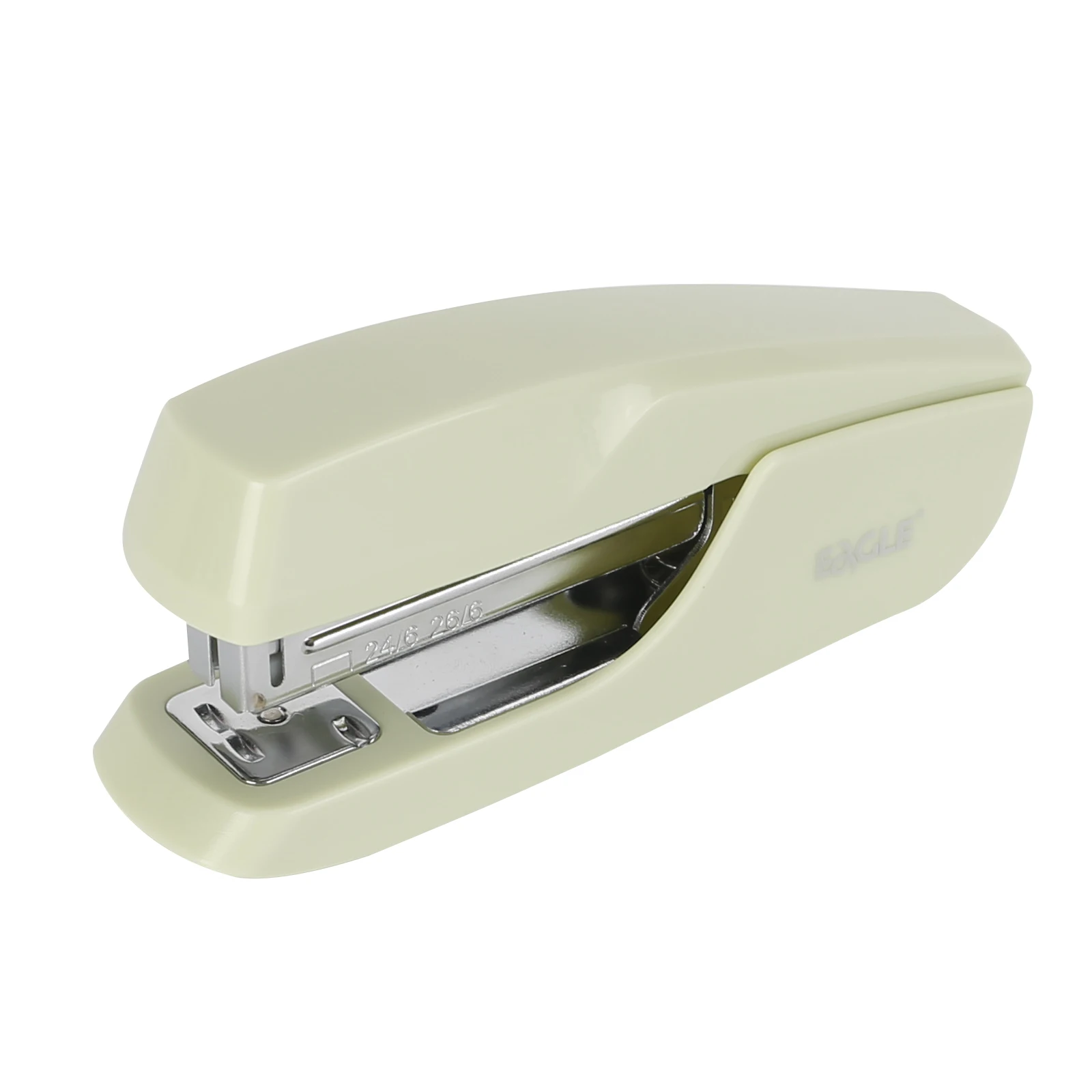EAGLE New Product Staplers Stationery Grass Green 20 Sheets 24/6 26/6 Half Strip Plastic Stapler For Office Supply