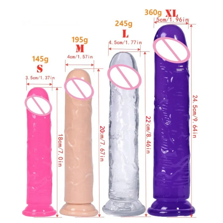 Erotic Realistic Dildo Big Jelly Penis With Strong Suction Cup Female Masturbation Massager G-spot Clits Stimulation Sex Toys