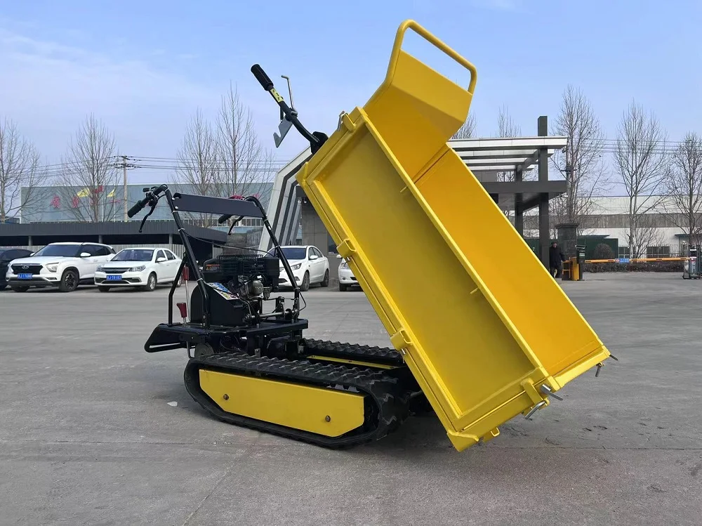self load track dumper 1ton 2ton 3ton 4ton Woodland Garden Loader mini track crawler dumper in Malaysia