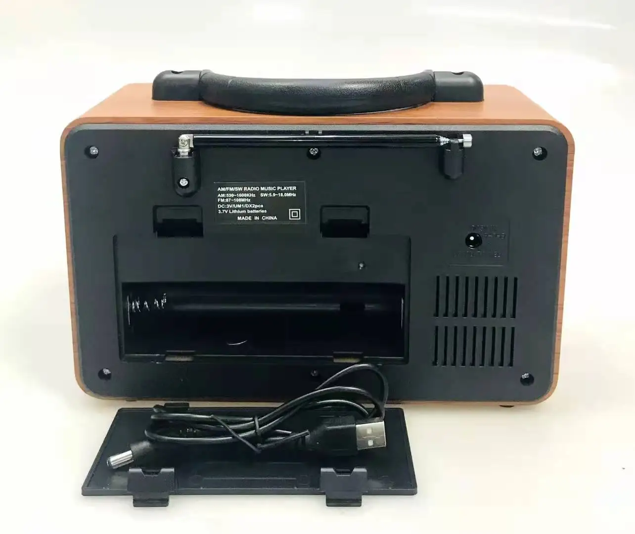 Hot Selling Classic Vintage Retro Radio FM AM SW 3 Band Rechargeable Radio With USB SD TF Mp3 Player Wooden Radio PX-35BT