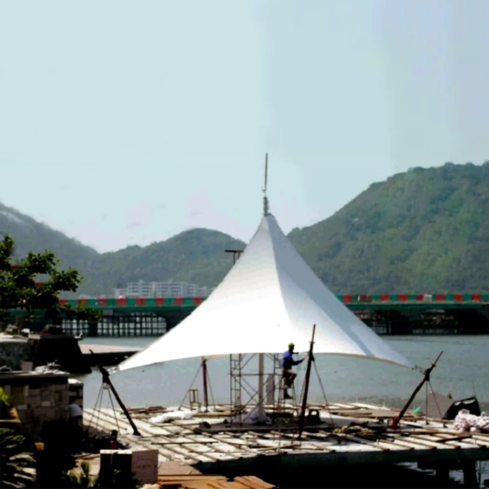 Low Price Tensile Membrane Structure Manufacturer Directly Supplied Landscape Membrane Structure