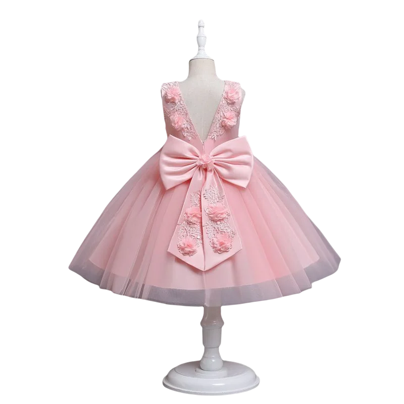 Flower Christening Baptism Communion Birthday Kids Party Pageant Wear Dresses Girls