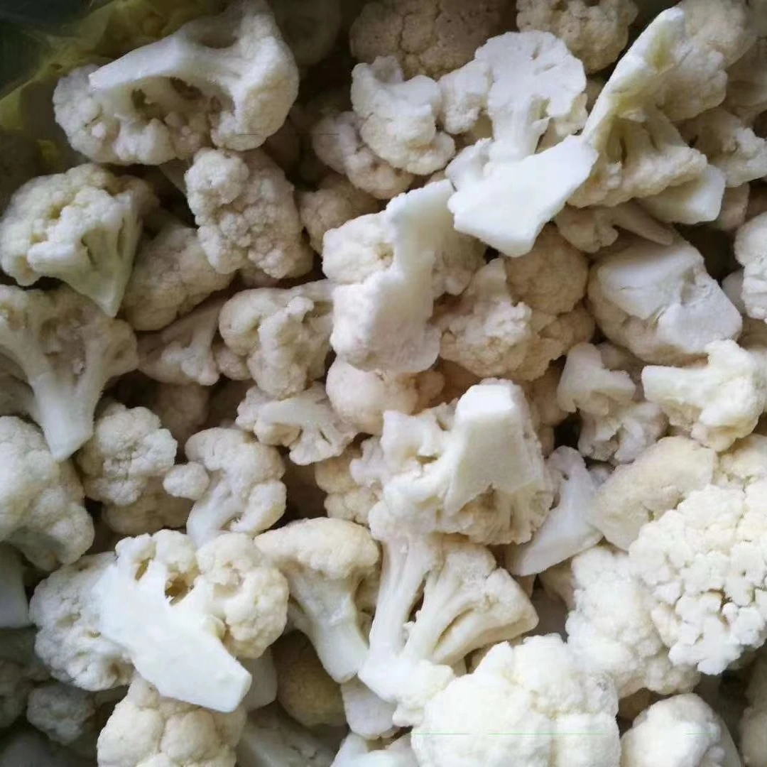 China supplier export high quality iqf frozen bulk cauliflower vegetable