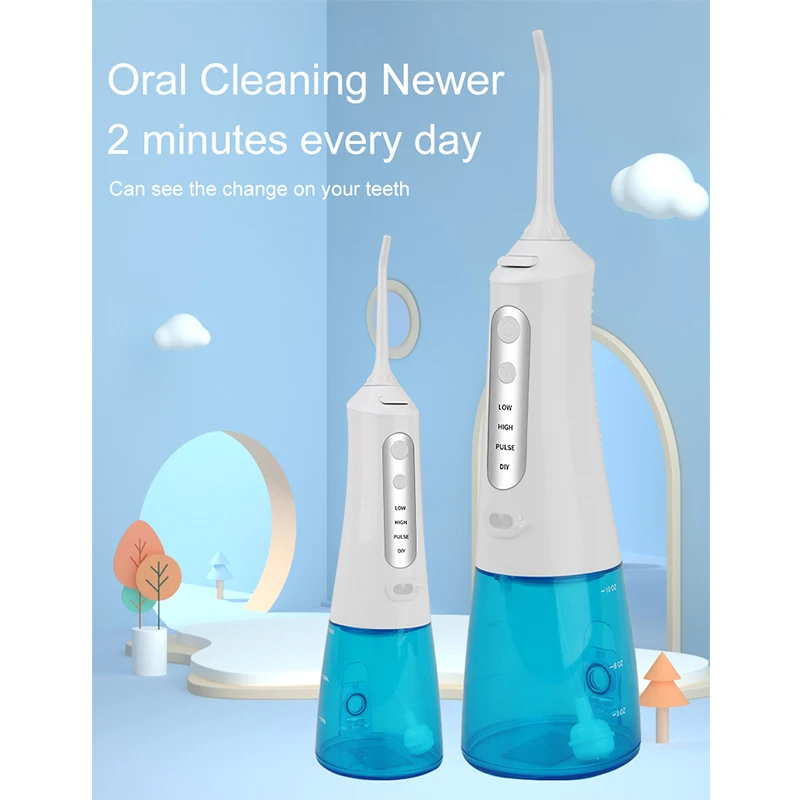 Amazon FBA 250ML  IPX7 Waterfloss Portable Rechargeable Water Flosser Professional Cordless Dental Oral irrigator