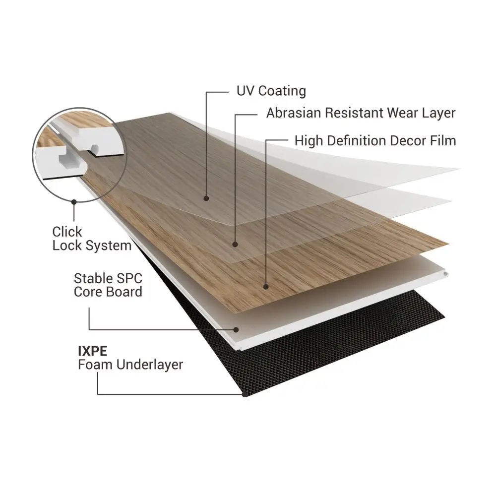 Prima Easy installation factory wholesale price waterproof fireproof SPC flooring environment friendly outdoor SPC flooring