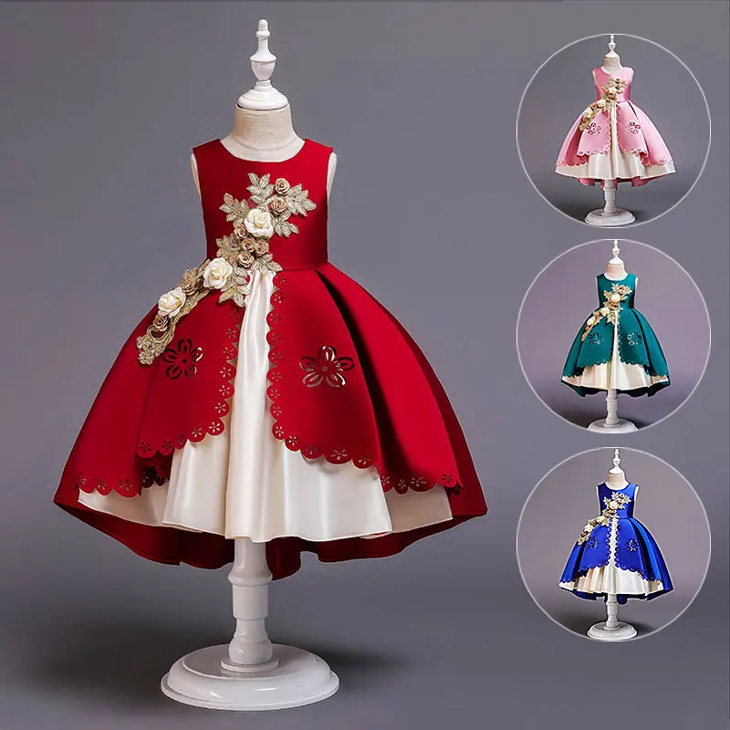 Hao Baby Kindergarten Costume Christening Summer Vest Children Princess Girls Dress