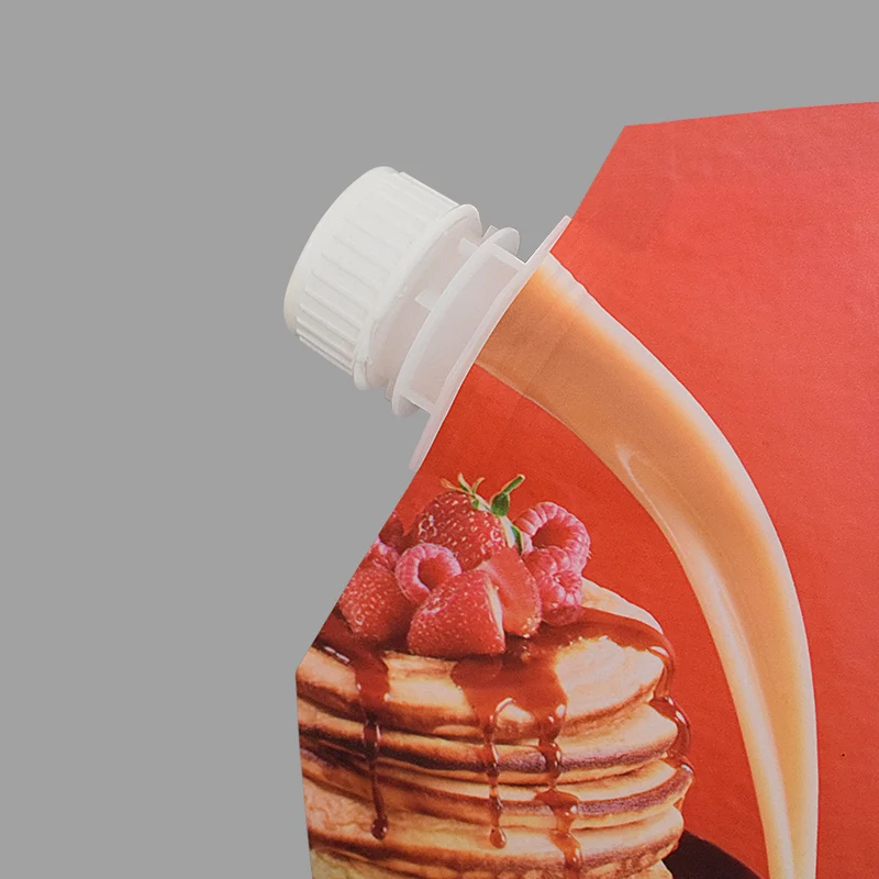 Transparent Bag sugar cane juice Plastic Custom Drink Stand Up Eco Friendly Liquid 500 Ml Food Spout Pouch