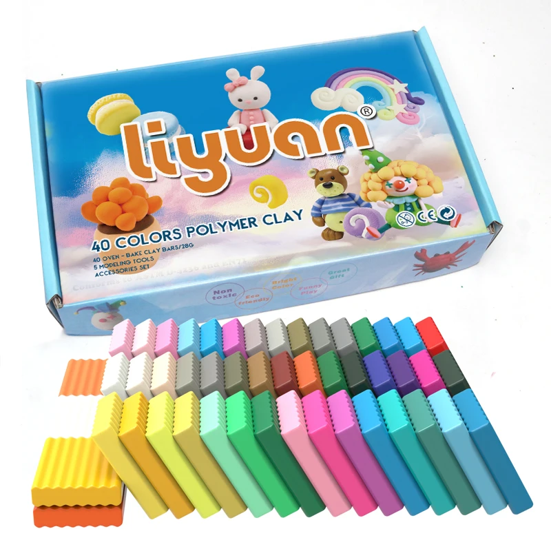 50 Colors 20g Customize Colorful Box DIY Oven Bake Polymer Clay Kit