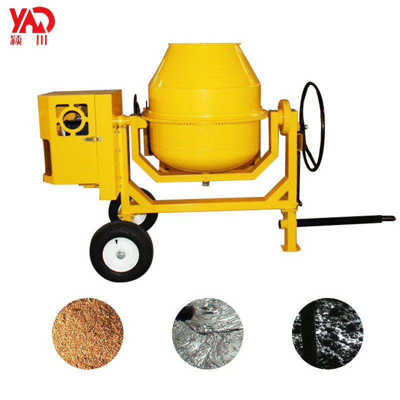 Cement mortar concrete feed roller seed fertilizer drum mixer