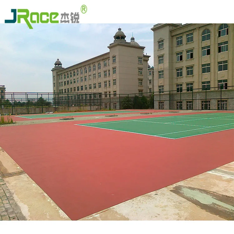 Long Lasting And Anti-Ultraviolet Playground Outdoor Tennis Court Sports Floor Covering