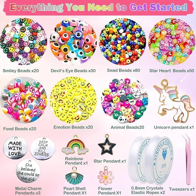 JOYFUL 24 Gird Letter Alphabet Beads Handmade Acrylic Children Creative Diy Beads Toy For Jewelry Making Bracelet