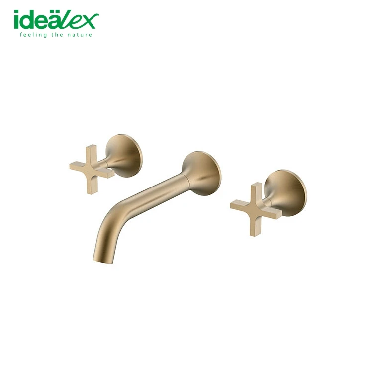 Ares Idealex Wall Mount Antique Cheap Price Basin Tap Faucet Single Faucet black Basin Mixer Faucet for Bathroom Hotel Villa