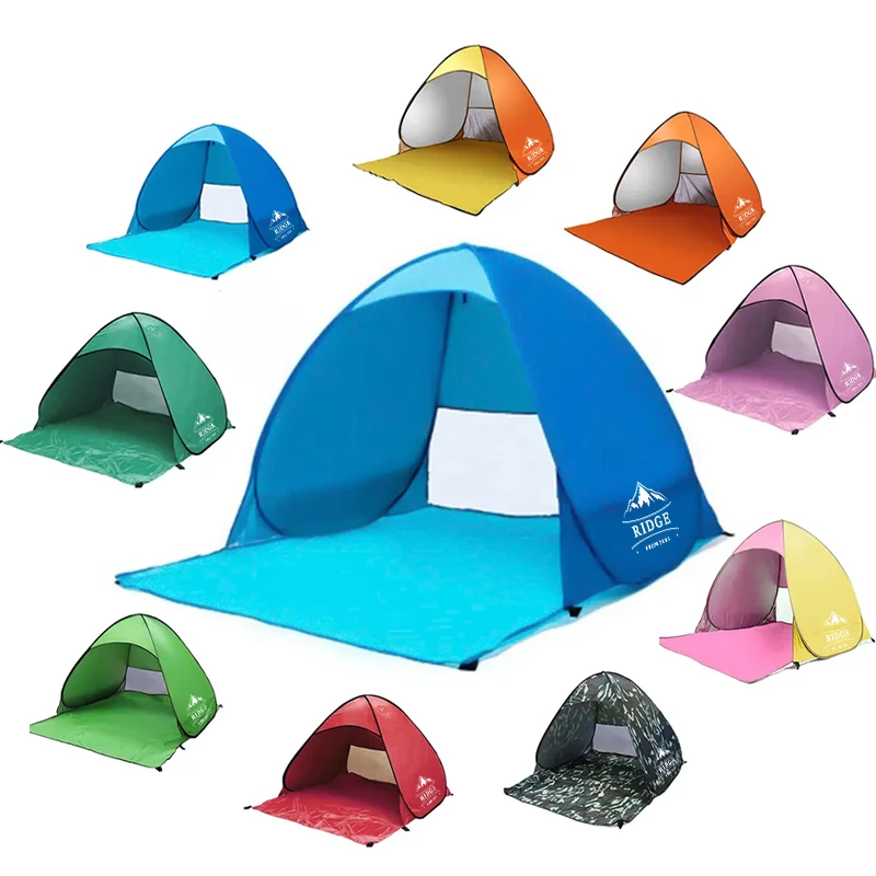 outdoor beach tent shade cabana UPF50+ sun shelter pop up Fit 2-3 Person for camping tents kids Care Family Picnic Fishing