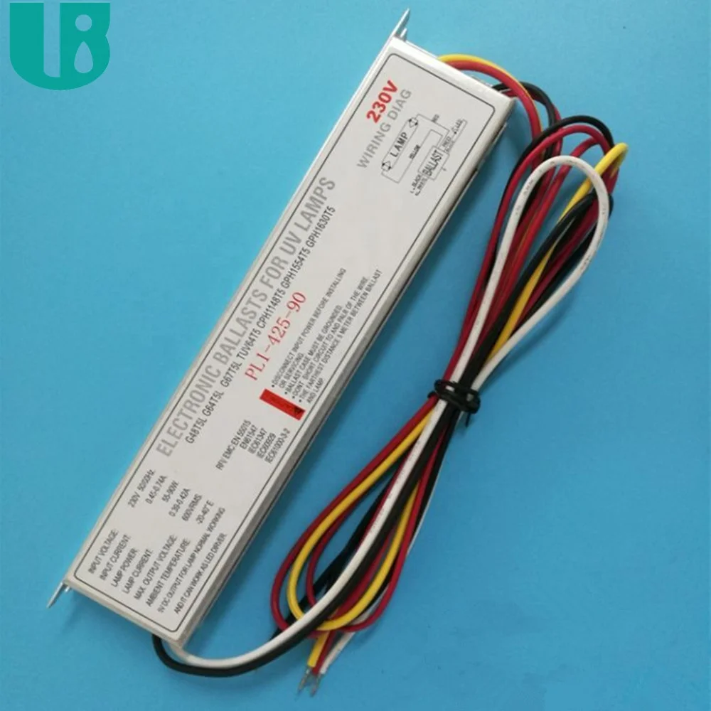 2024 new aluminum alloy AC 230V 0.39A to 0.43A 55w to 79w ultraviolet electronic uv ballast that instantly starts the lamp