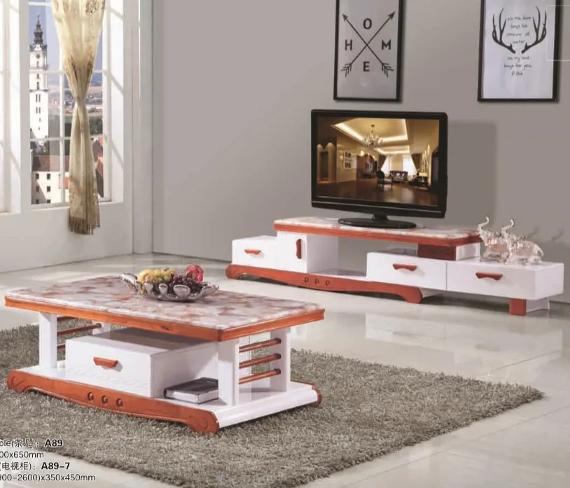 Modern cheap marble living room coffee table set formal living room sets