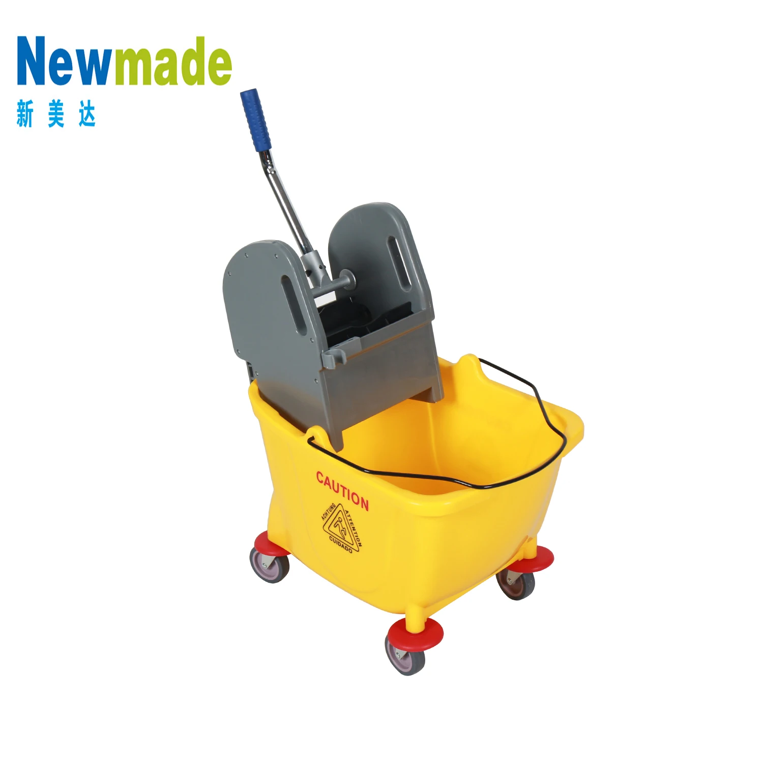 Hotel Cleaning 24L 32L Side Press Wringer Trolley Plastic Mop Wringer Bucket Trolley housekeeping cleaning trolley