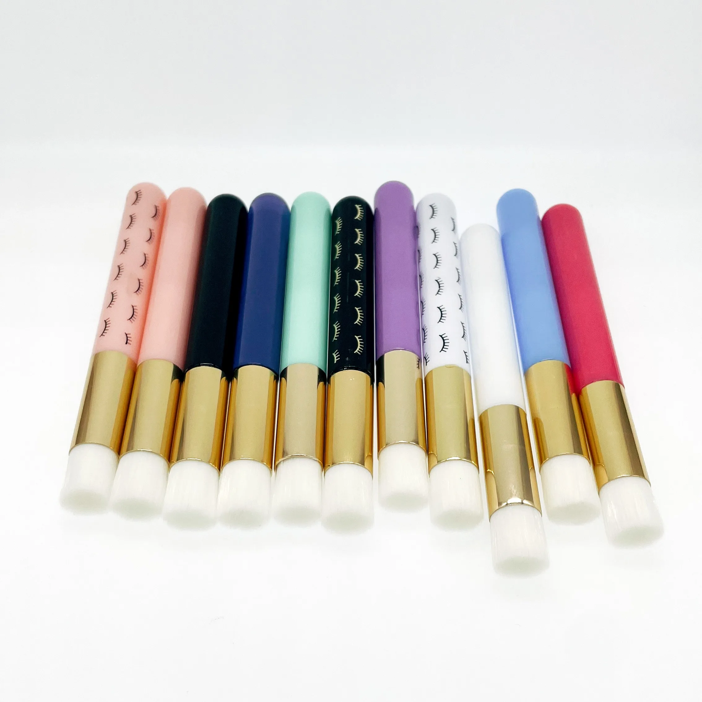 Wholesale high quality acrylic handle eyelash shampoo wash lash brush cleaner