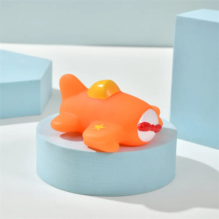 Baby Bath Bath Play Water Toy Set Kids Plastic Enamel Car Airplane Train Boat Shower Toys 2 Inch Rubber Car Toy