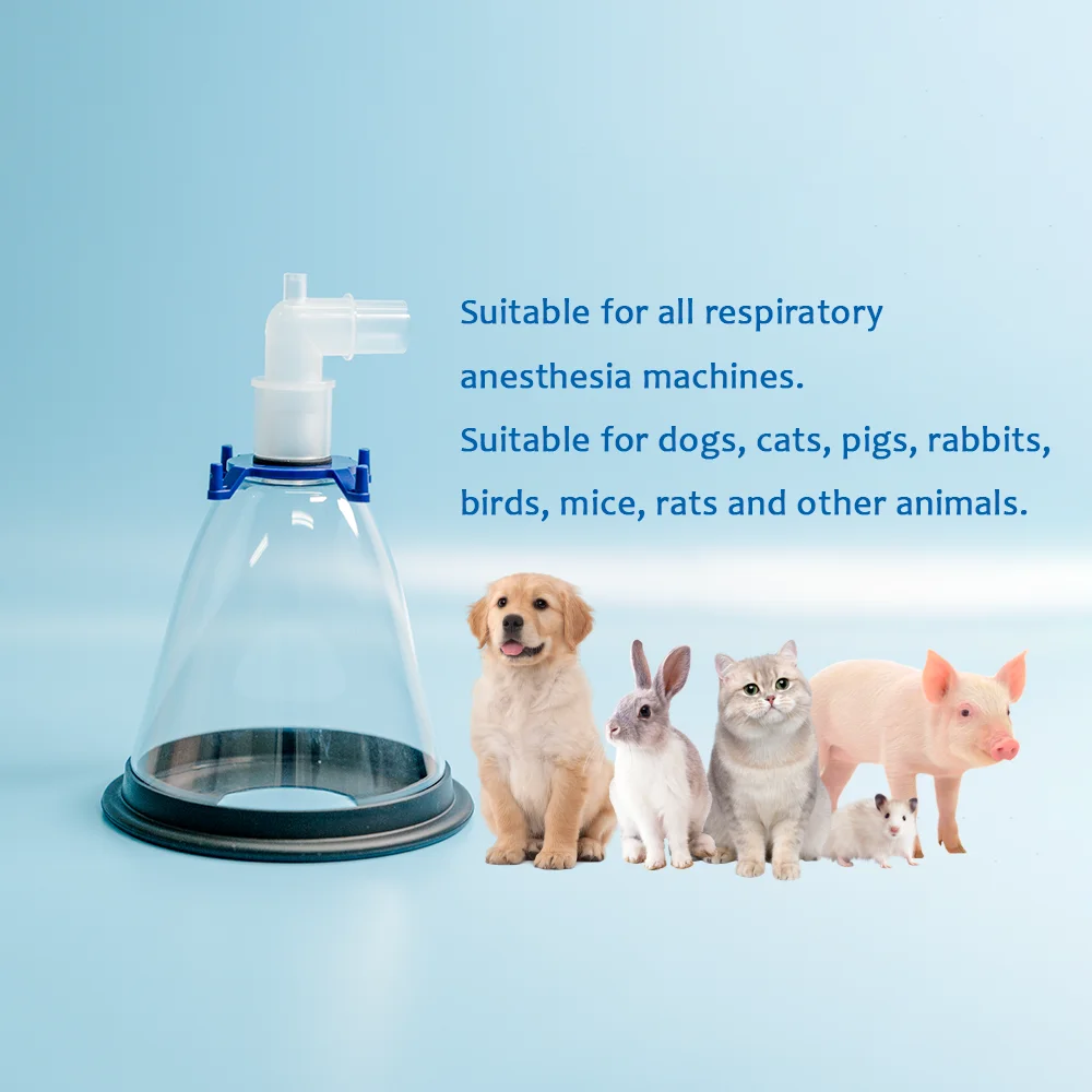 High Quality Veterinary Equipment Pet Dog Anesthesia Oxygen Mask Animal Anesthesia Mask