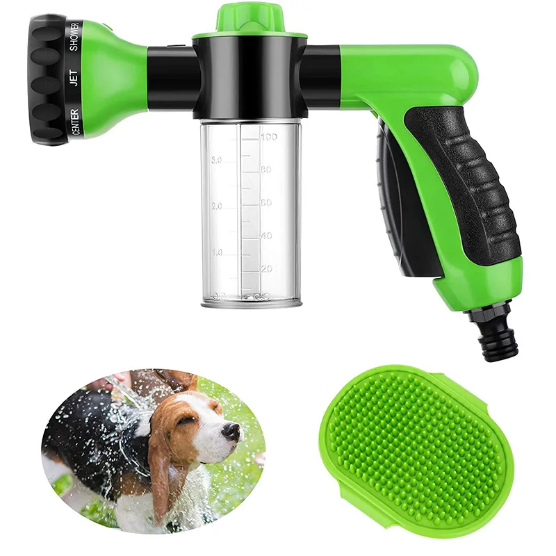 Pet Wash Bath Rubber Brush Water Sprayer Scrubber Tool Dog Cleaning Comb Spray Foamer Wash Bath Shower Massage Dog Accessories