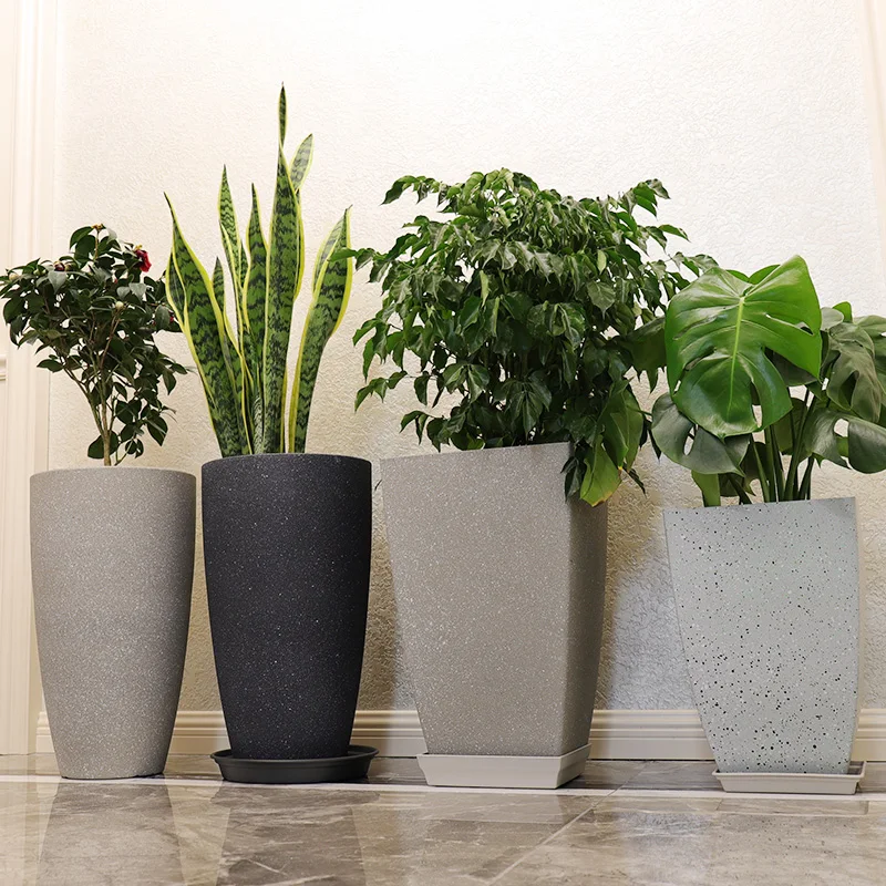 Large Tall Tree Planting Plastic flower pot  outdoor indoor planter deep garden planters garden pots planters plastic flowerpots
