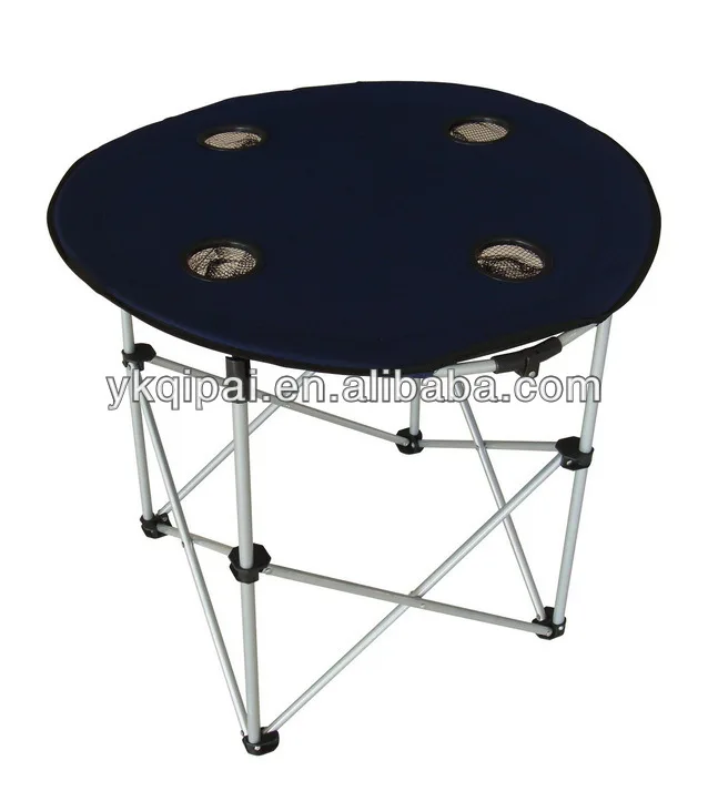 Modern Style Lightweight Folding Table with Cup Holders Portable Camp Table