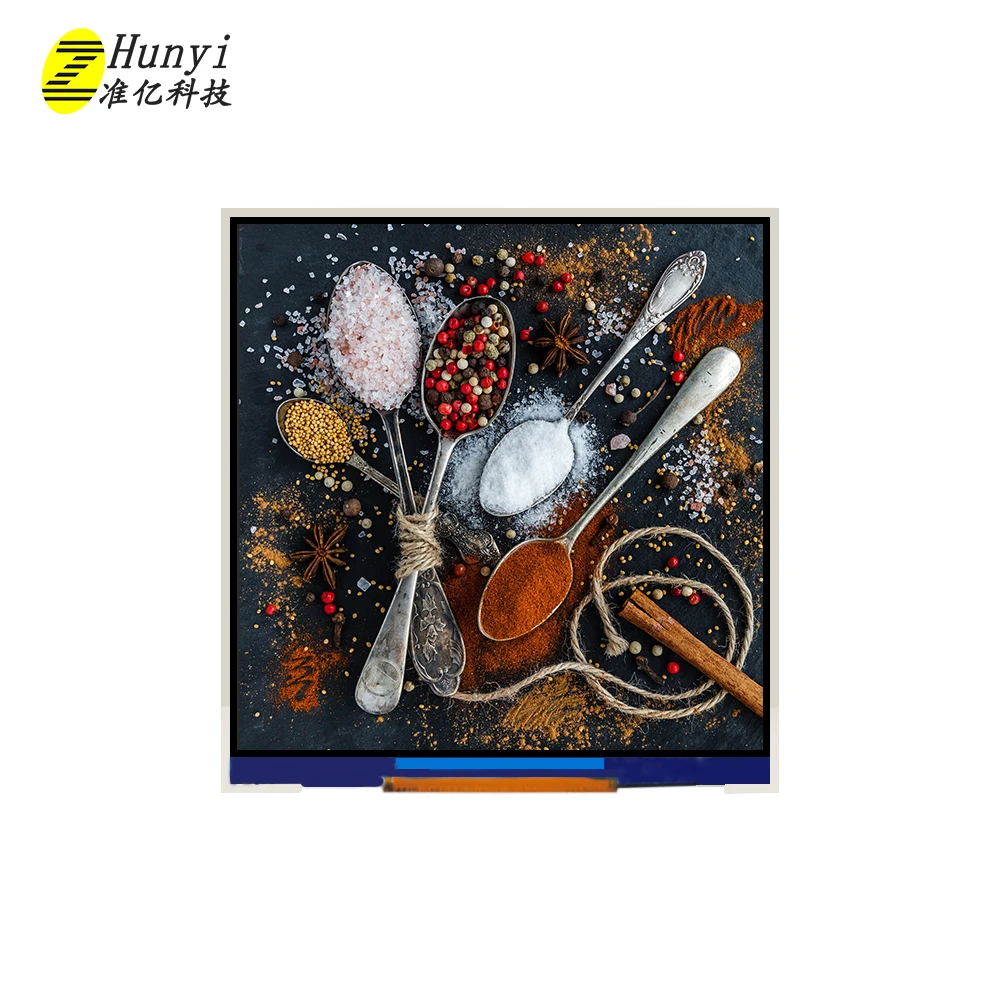 Square Screen 3.4 inch LCD Display 480*480 Resolution MIPI Interface IPS View Angle