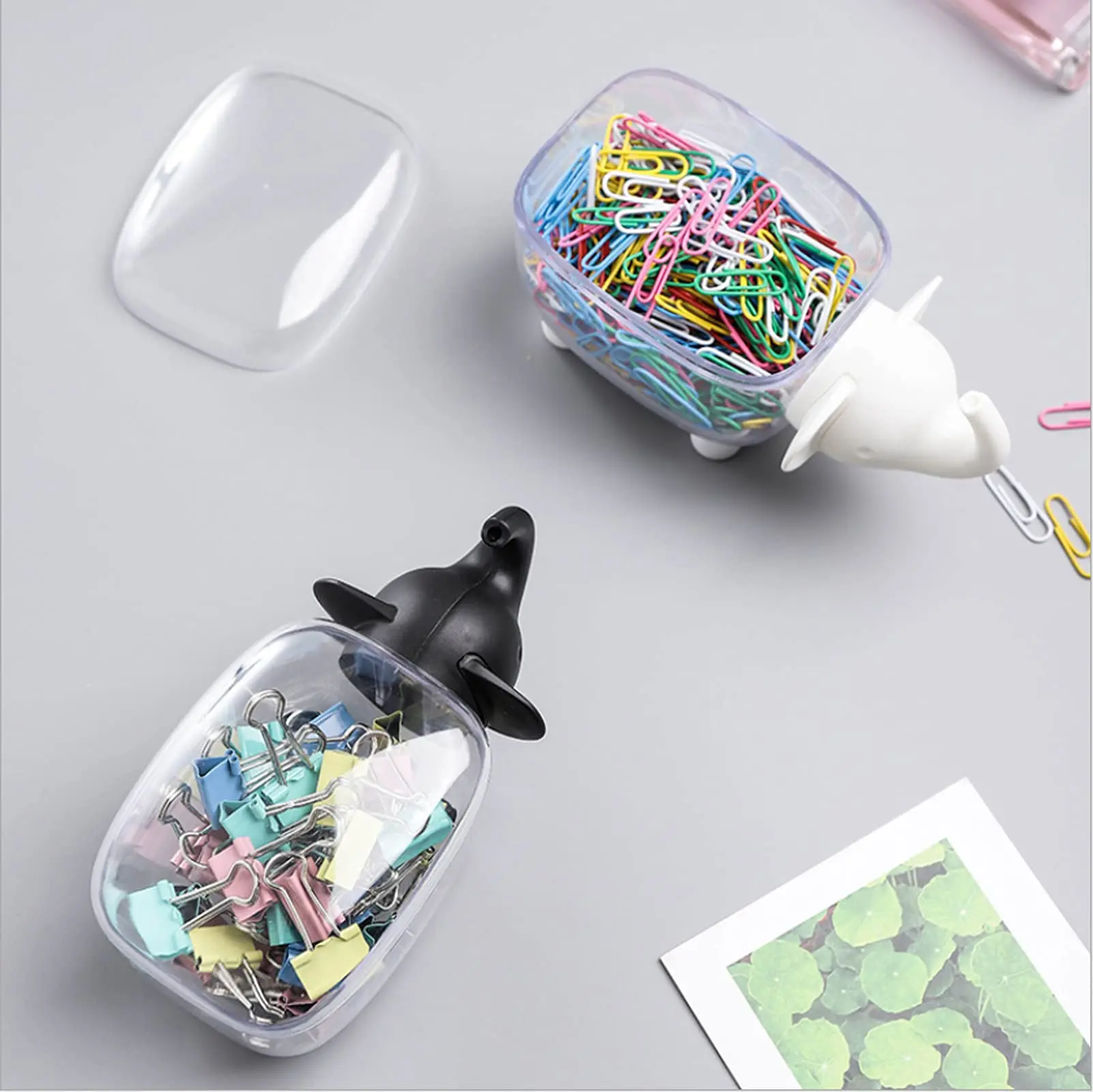 Acrylic Cotton Ball Holder Containers Storage Organizer Set Bathroom Vanity Storage Canister Qtip Holder Dispenser Plastic PS