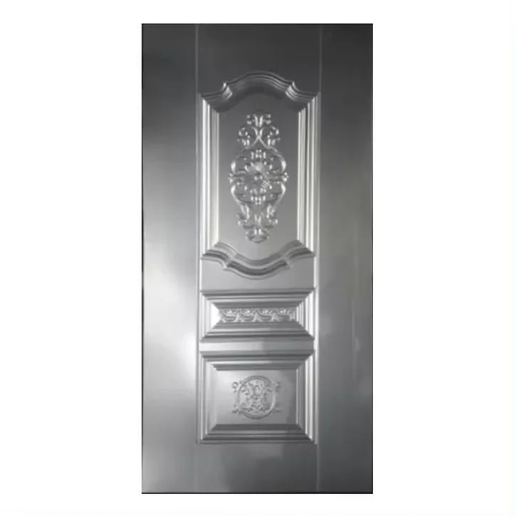 Good Quality Latest Modern Design Security Steel Door Skin Pressed Panel Cast Aluminum Door Skin