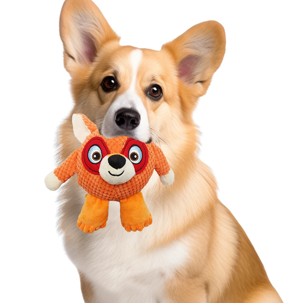 Wholesale Custom Logo Chew Plush Dog Halloween Toy Plush Stuffed Puppy Pet Squeak Chew Toys