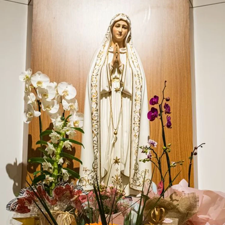 Наружная садовая церковная скульптура религиозная мать Our Lady статуи Фатимы