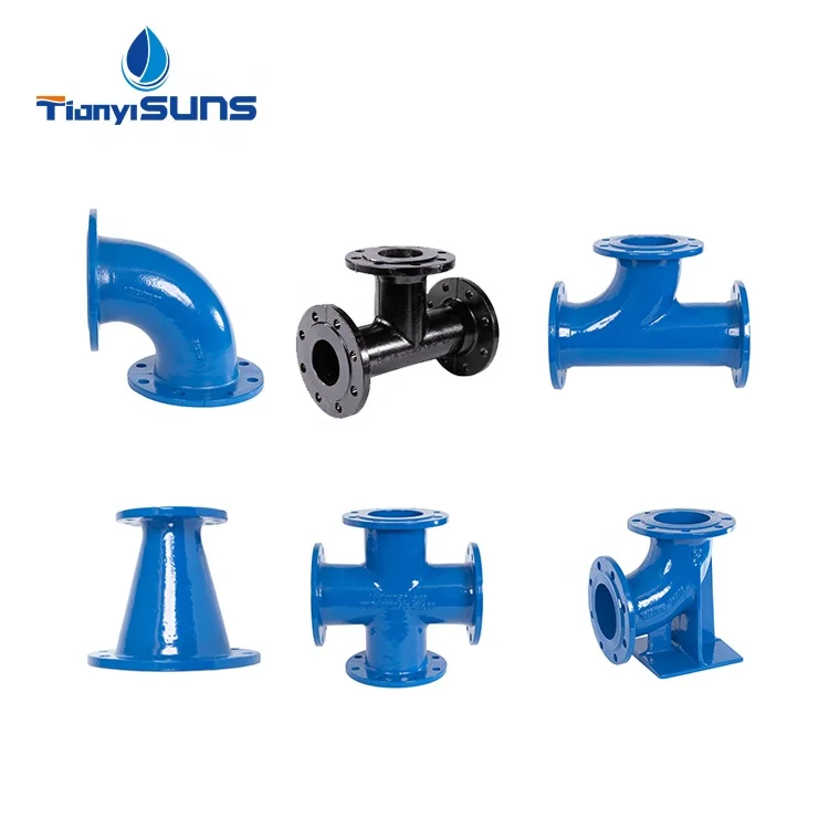 High Quality ISO2531 DI Double Flanged Fittings 45 Degree Bend Ductile Iron Pipe 45 degree Elbow