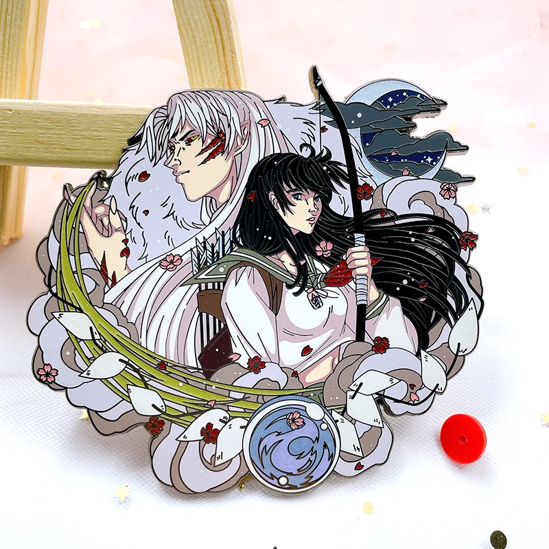 manufacture princess Gold Plating Glitter fantasy translucent sexy beauty Metal Badge custom logo soft hard Enamel Pin