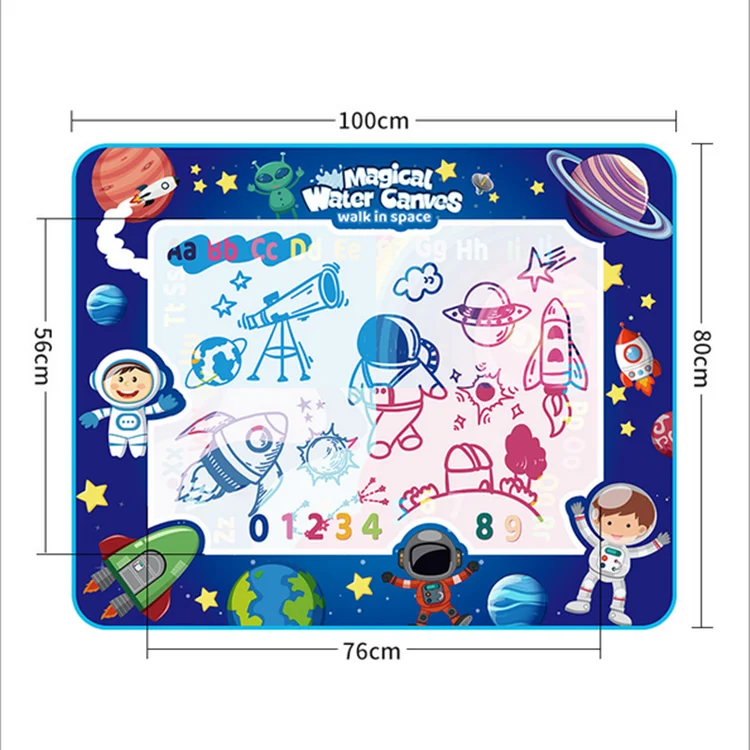 2 in 1 doodle mat magic light water painting drawing mat glowing water doodle mat