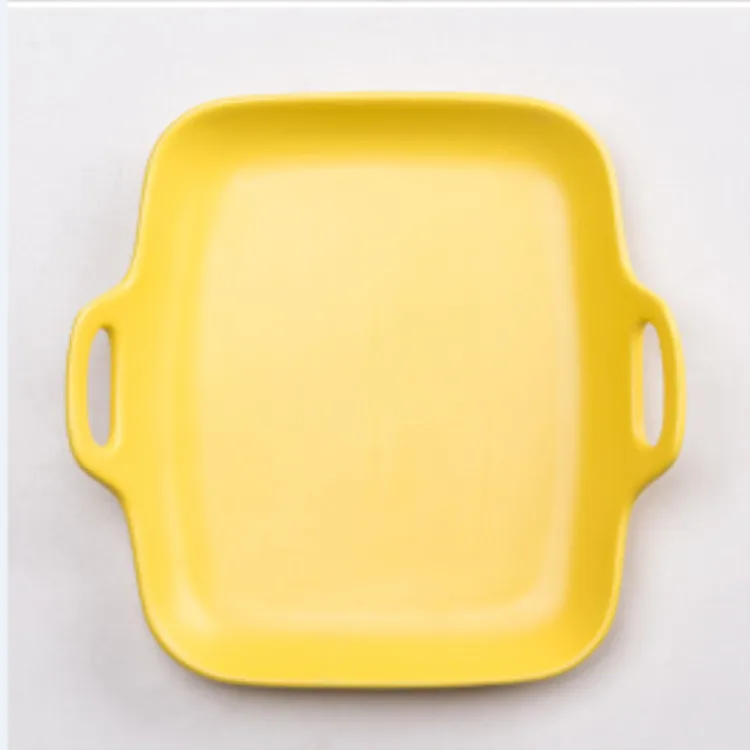 
Microwave Bake Tray Set Kitchenware Porcelain Bakeware Ceramic Baking Dish With Handles 