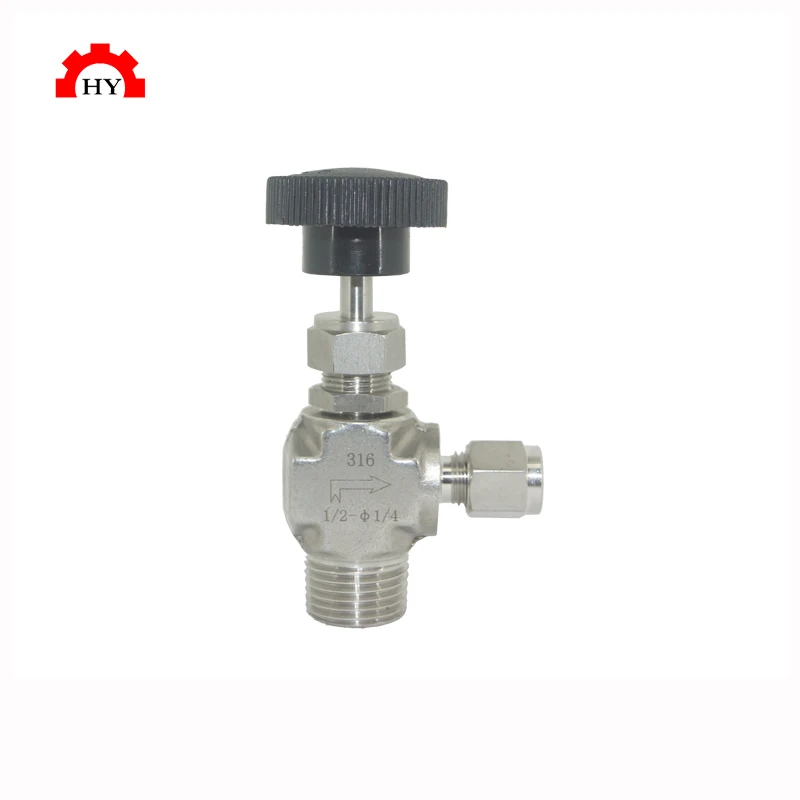 Fase Seller Hikelok 6000 Psi 316 Stainless Steel One-piece Body Right Angle Needle