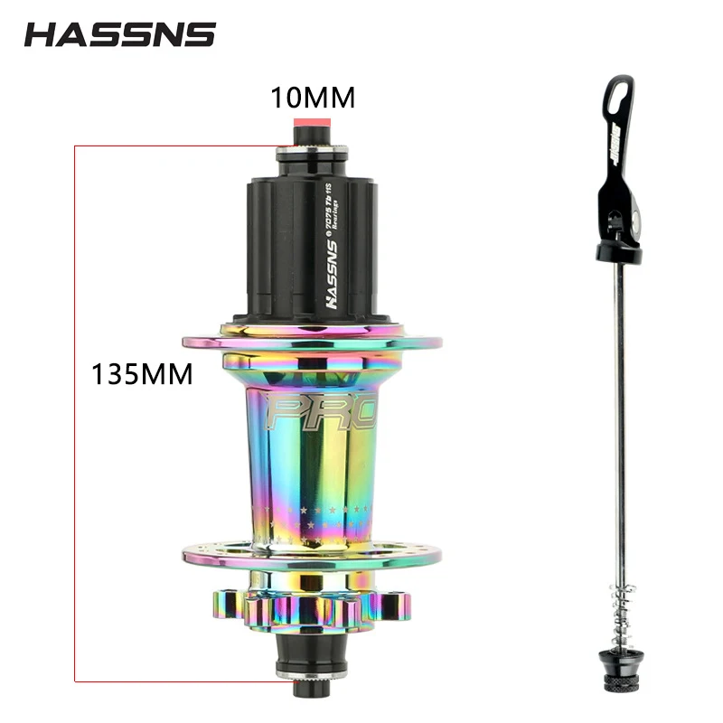 Customized Hassns Pro7 QR Rear Hub 36 Holes 4 Bearings For MTB