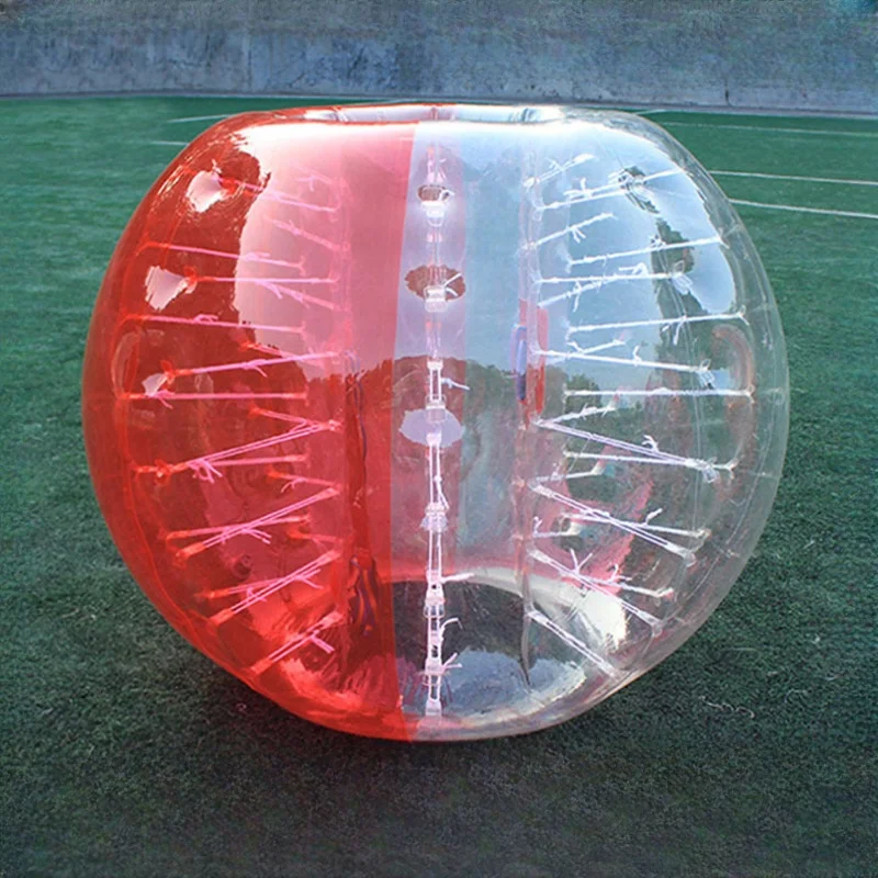 Hotsale Adult TPU / PVC Body Zorb Bumper Ball Suit Colored Dots Inflatable Human Bubble Football Soccer Ball
