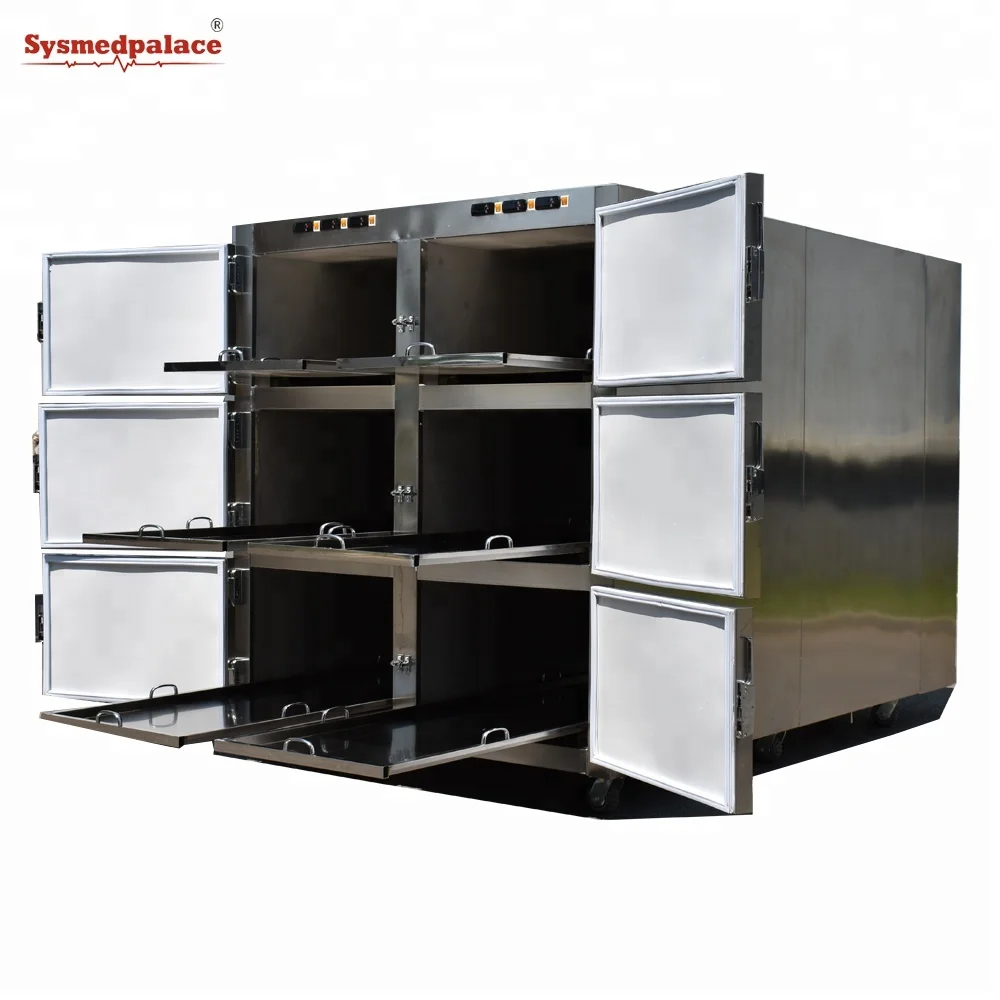 Freezerpalace Factory Price 6 Bodies Mortuary Refrigerator With Imported Compressor Funeral Equipment Supplies