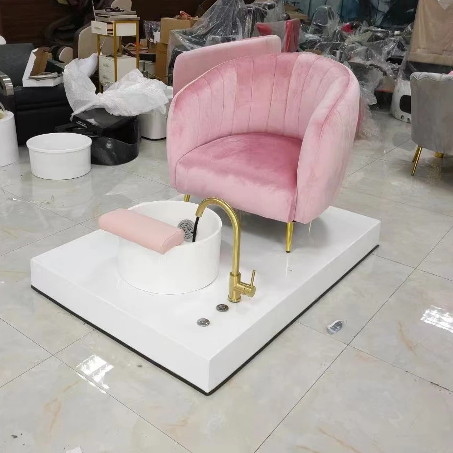 Набор мебели для спа на заказ станция маникюра и педикюра стул со стеклянной