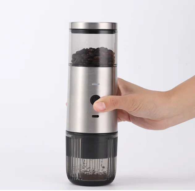 2024 factory new design USB rechargeable electric Coffee Grinder with stainless steel grind core