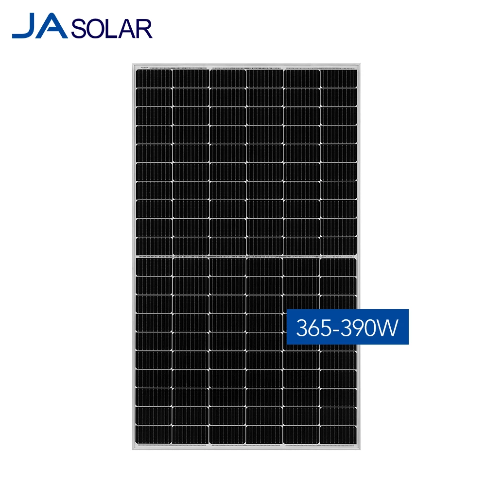 370 watt stock in Rotterdam Europe Half cell 9BB black solar module panels cheapest price solar panel
