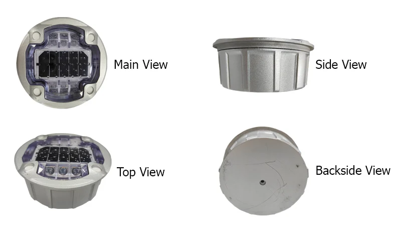 Factory Manufacture Wholesale High Quality 137MM Waterproof Green Color IP68 Solar Road Studs