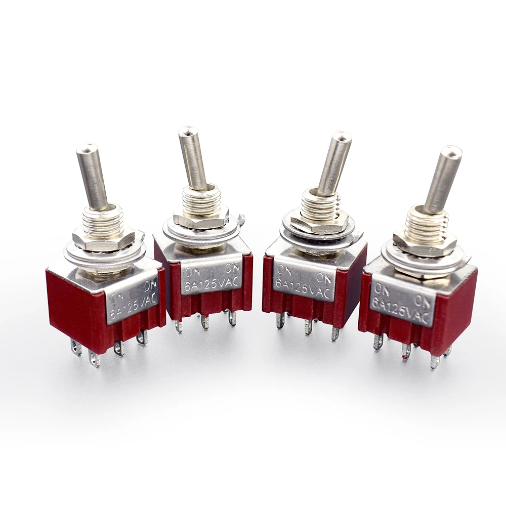 6A dpdt on Мгновенный Переключатель