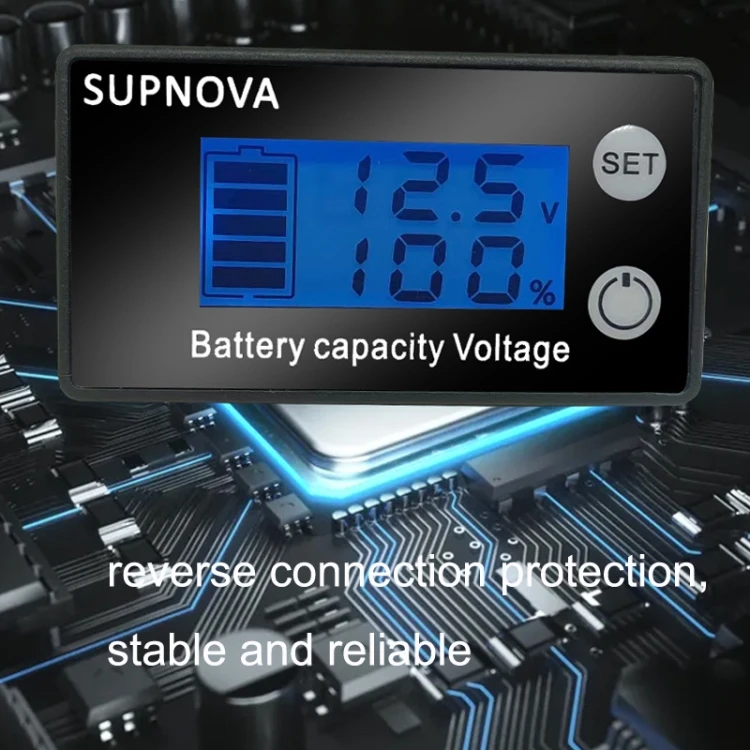 Цифровой вольтметр SUPNOVA ЖК-дисплей два провода измеритель напряжения и электроэнергии