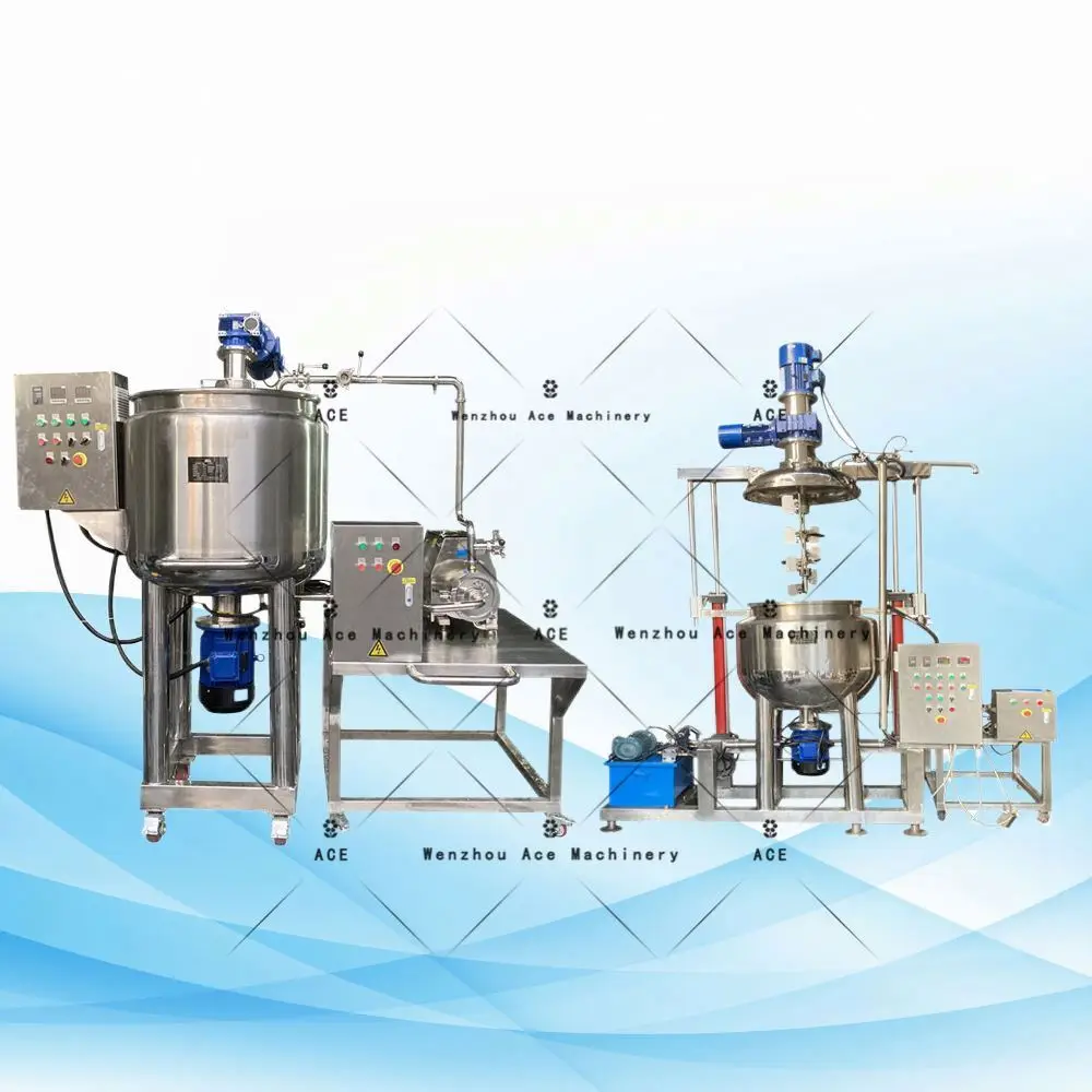 Stainless Steel High Shear Mixer Reactor Tank For Liquid Soap Production And Chemical Mixing