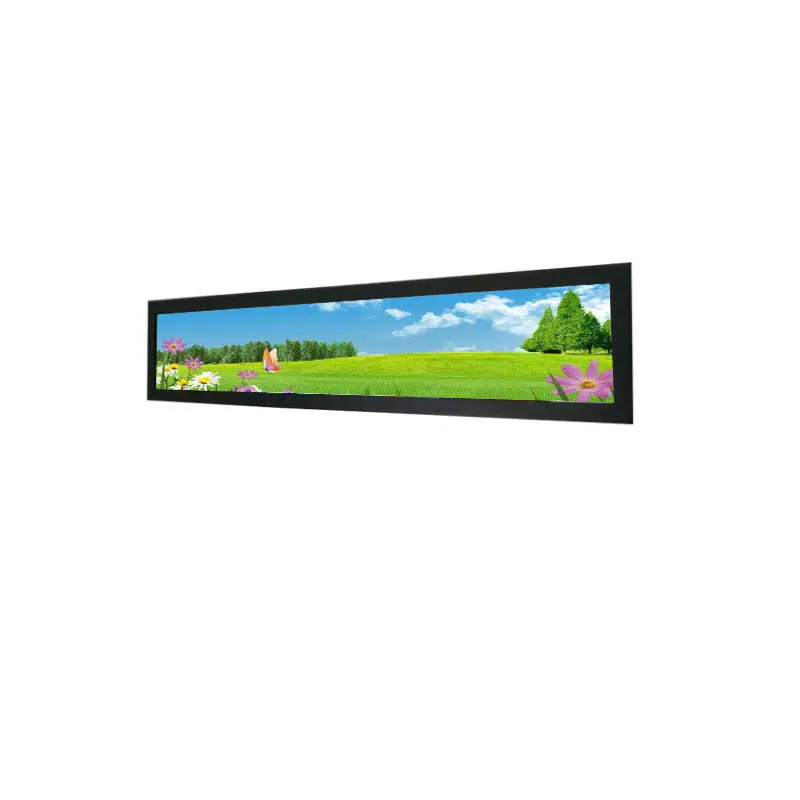 Smart Led Display Ads Player Led Digital Price Displays Ultra Wide Bar Lcd Screen Display Touch Screen Advertising Player