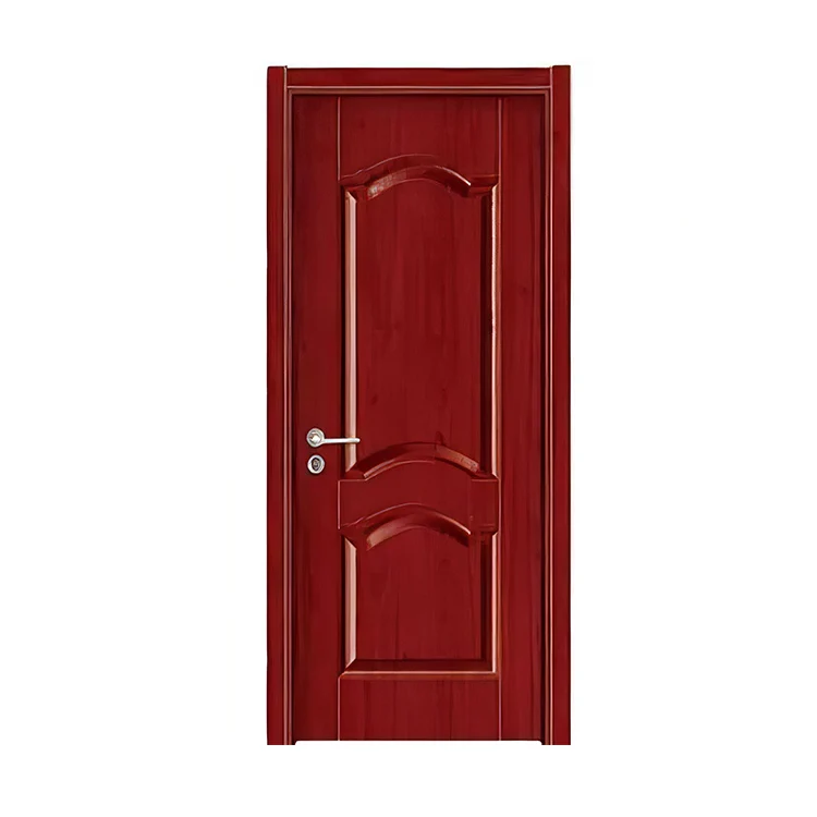 Apartment Suppliers Hot Sale Interior Wooden Door Doors MDF Wood PVC Plastic WPC Door 2023 Latest Modern Design China