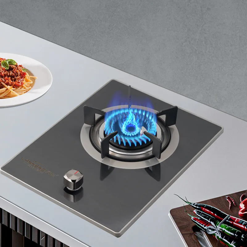 High Quality Build-in Eco-friendly Single Rotate Flame Burner Biogas Burner Stove Embedded Methane Stove