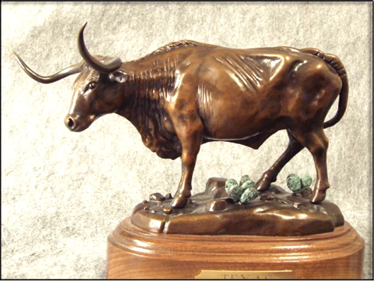 Bull Casting Bronze animal Outdoor life size brass wild Sculpture metal decor craft statue